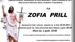 Zmarła Zofia Prill. Żyła 101 lat.