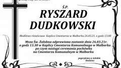 Zmarł Ryszard Dudkowski. Żył 63 lata.