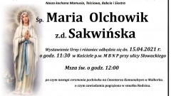 Zmarła Maria Olchowik. Żyła 71 lat.