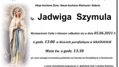 Zmarła Jadwiga Szymula. Żyła 81 lat.