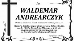 Zmarł Waldemar Andrearczyk. Żył 59 lat.