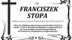 Zmarł Franciszek Stopa. Żył 69 lat.