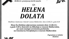 Zmarła Helena Dolata. Żyła 82 lata.