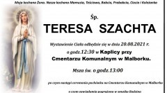 Zmarła Teresa Szachta. Żyła 71 lat.