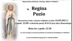 Zmarła Regina Puzio. Żyła 91 lat.