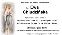 Zmarła Ewa Chludzińska. Żyła 66 lat.