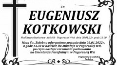 Zmarł Eugeniusz Kotkowski. Żył 73 lata.