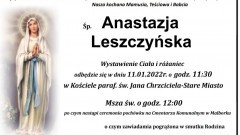 Zmarła Anastazja Leszczyńska. Żyła 89 lat.