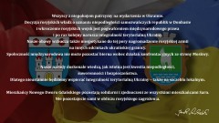 Nowy Dwór Gdański. Oświadczenie Burmistrza w sprawie sytuacji na Ukrainie.