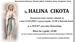 Zmarła Halina Cikota. Żyła 74 lata.