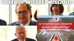 Przekop Mierzei Wiślanej: 17 września 2022 otwarcie kanału żeglugowego! Konferencja prasowa z udziałem ministra Marka Gróbarczyka [wideo, zdjęcia]