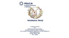 Malbork. Wielkanocne życzenia od policjantów.