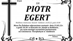 Zmarł Piotr Egert. Żył 65 lat.