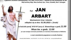 Zmarł Jan Arbart. Żył 60 lat.