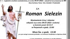 Zmarł Roman Sielezin. Żył 83 lata.