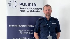 Malbork. Mł. asp. Tristan Fijołek uratował tonącą 9-letnią dziewczynkę.