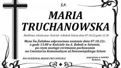 Zmarła Maria Truchanowska. Miała 88 lat.