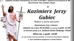 Zmarł Kazimierz Jerzy Gubiec. Miał 86 lat.