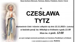 Zmarła Czesława Tytz. Miała 100 lat.