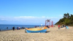 Majówka na Mierzei. Plaża w Stegnie -1.05.2015