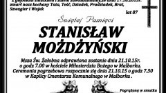 Zmarł Stanisław Możdżyński. Żył 87 lat.