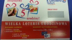 Malborski E.Leclerc świętuje 5. urodziny. Na mieszkańców Malborka czekają liczne atrakcje. Wśród nich losowania nagród oraz urodzinowa loteria.