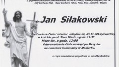 Zmarł Jan Siłakowski. Żył 78 lat.