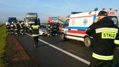 Kiezmark. Zderzenie dwóch ciężarówek i dwóch samochodów osobowych na siódemce - 2.12.2015