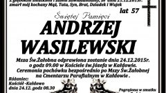 Zmarł Andrzej Wasilewski. Żył 57 lat.