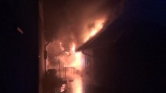 Stegna. Pożar kompleksu budynków gospodarczych  - 30.12.2015