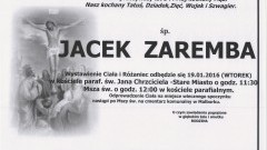 Zmarł Jacek Zaremba. Żył 54 lata.