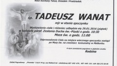 Zmarł Tadeusz Wanat. Żył 93 lata.