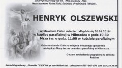 Zmarł Henryk Olszewski. Żył 92 lat.