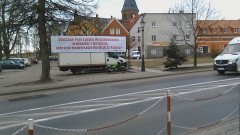 Antoni Fila powiesił nowy banner. Zobacz, co na to mieszkańcy Sztumu - 03.02.2016 