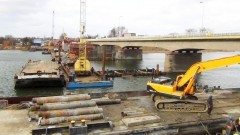 Zobacz postęp prac przy budowie II nitki mostu na rzece Nogat w Malborku - 03.02.2016