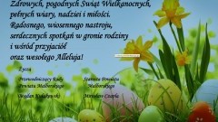 Życzenia wielkanocne od Starosty Malborskiego  oraz Przewodniczącego Rady Powiatu Malborskiego - 23.03.2016