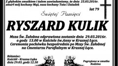 Zmarł Ryszard Kulik. Żył 79 lat. 