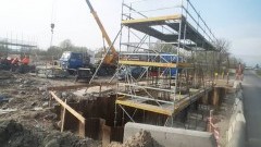 Nowy wiadukt na wylocie z Elbląga na Malbork. Zobacz, jak idą prace - 12.04.2016 