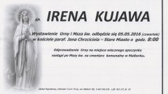 Zmarła Irena Kujawa. Żyła 87 lat.