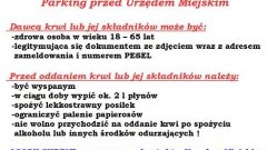 Burmistrz Dzierzgonia Elżbieta Domańska zachęca do wzięcia udziału w akcji oddawania krwi – 02.06.2016