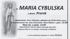 Zmarła Maria Cybulska. Żyła 94 lata.