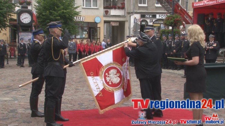 Nadanie sztandaru Komendzie Powiatowej PSP w Sztumie - 17.06.2016