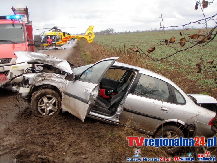 Wypadek w Myszewku - 27.11.2016