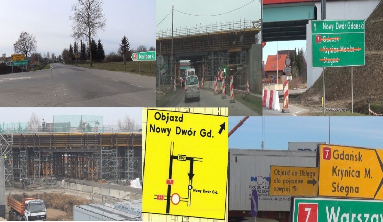 Nowy Dwór Gd. Utrudnienia na ul. Tczewskiej. Przejazd zamknięty w nocy.&#8230;
