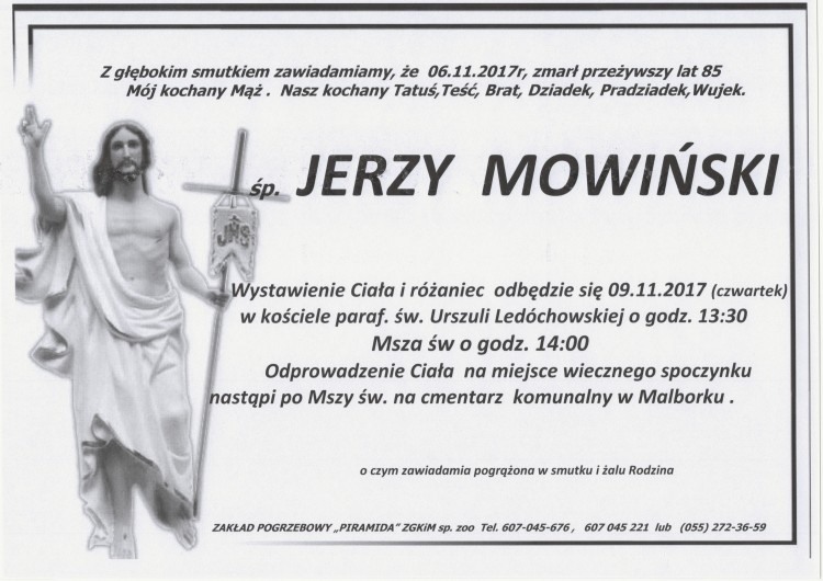 Zmarł Jerzy Mowiński. Żył 85 lat