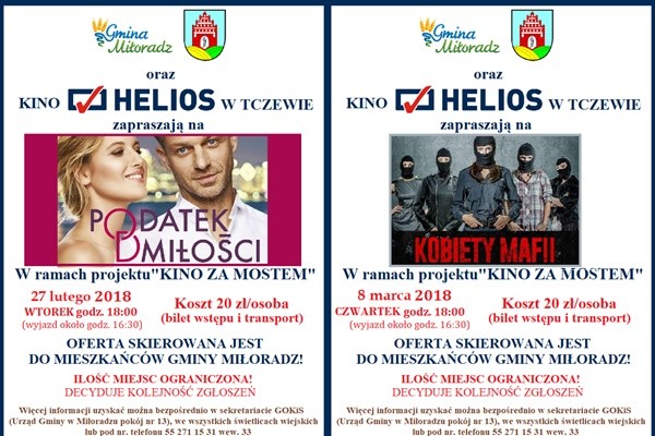 Kolejne wyjazdy dla mieszkańców gminy Miłoradz w ramach projektu "Kino&#8230;