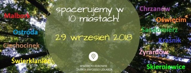 Malbork : „Spacer po zdrowie - Zaproś swojego lekarza”.