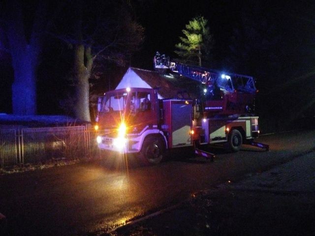 Stare Pole: Pożar sadzy w kominie