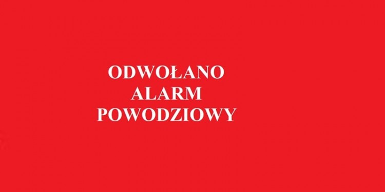 Odwołanie alarmu powodziowego dla gmin powiatu nowodworskiego