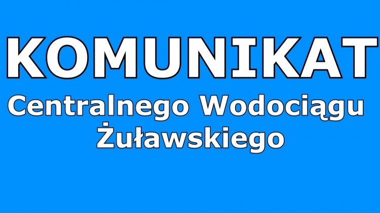 Centralny Wodociąg Żuławski nie naliczy odsetek za spóźnione wpłaty.